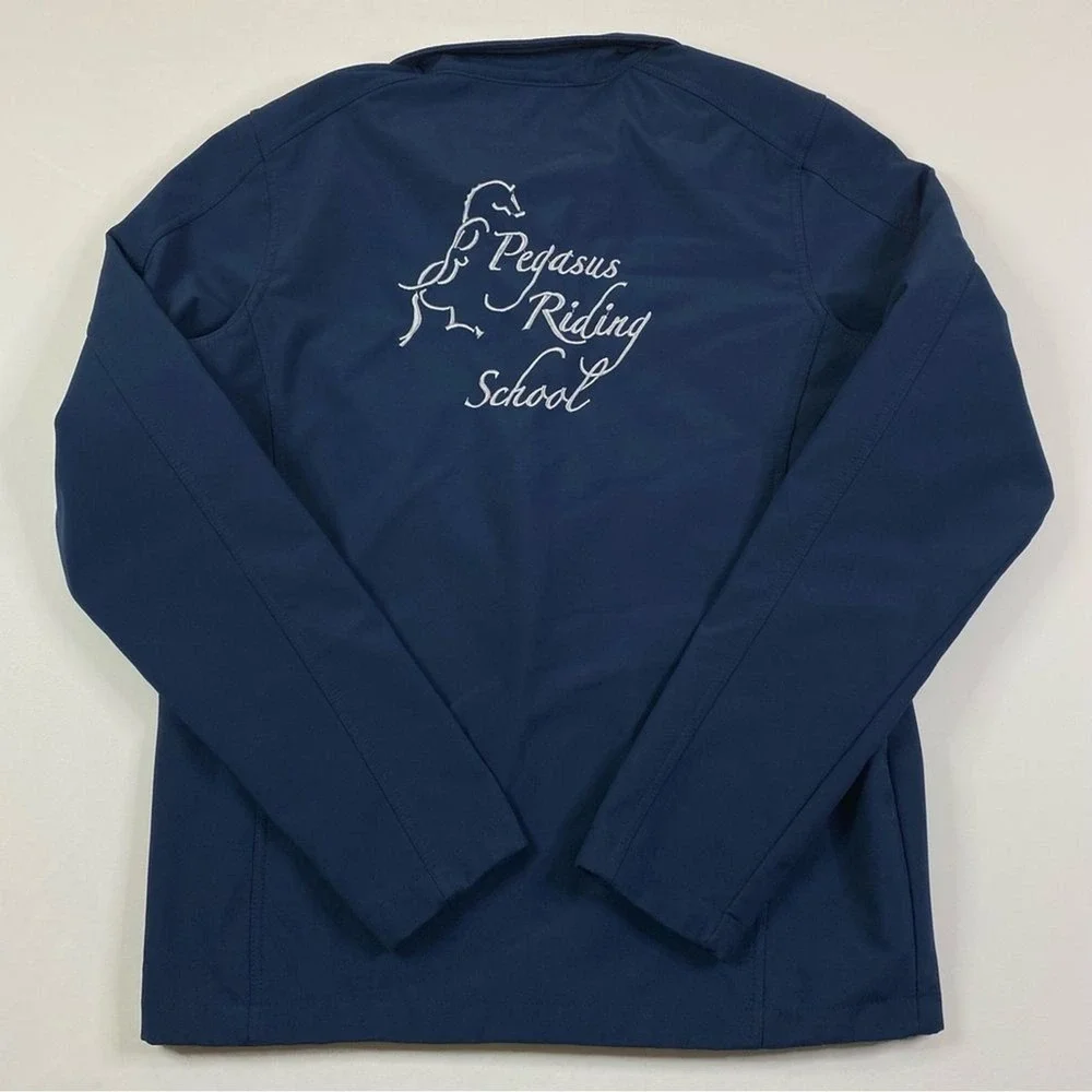 Pegasus Riding School Soft Shell‎ Jacket Youth XL Equestrian Horse Embroidered